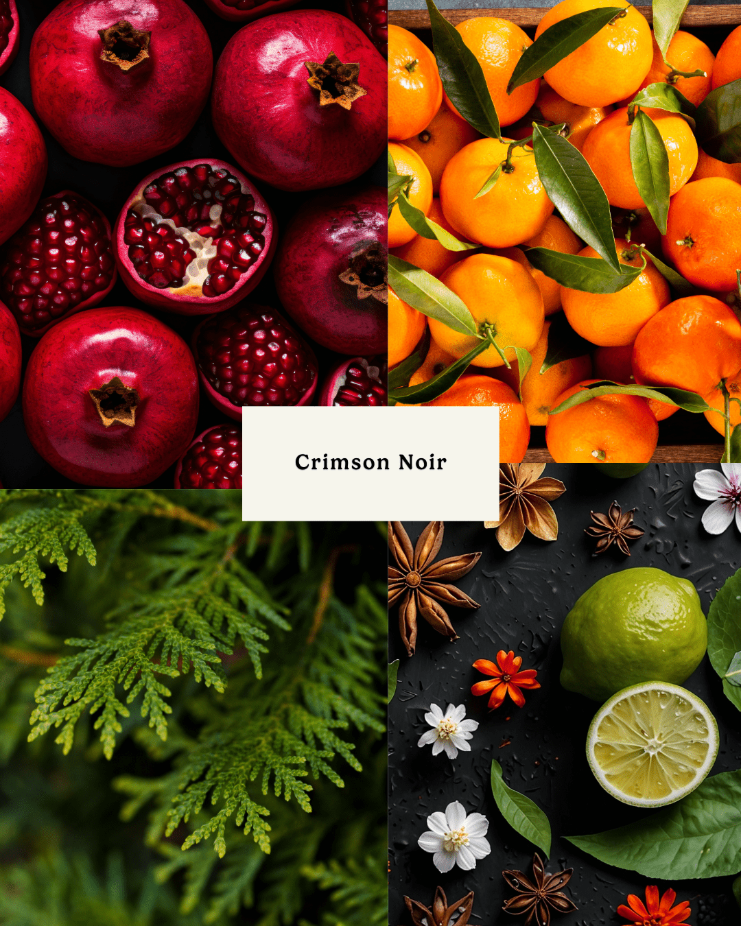 Crimson Noir Christmas Set (Candle, Melts & Matches) - Wildfound Christmas Set - Crimson Noir Christmas Set (Candle, Melts & Matches)