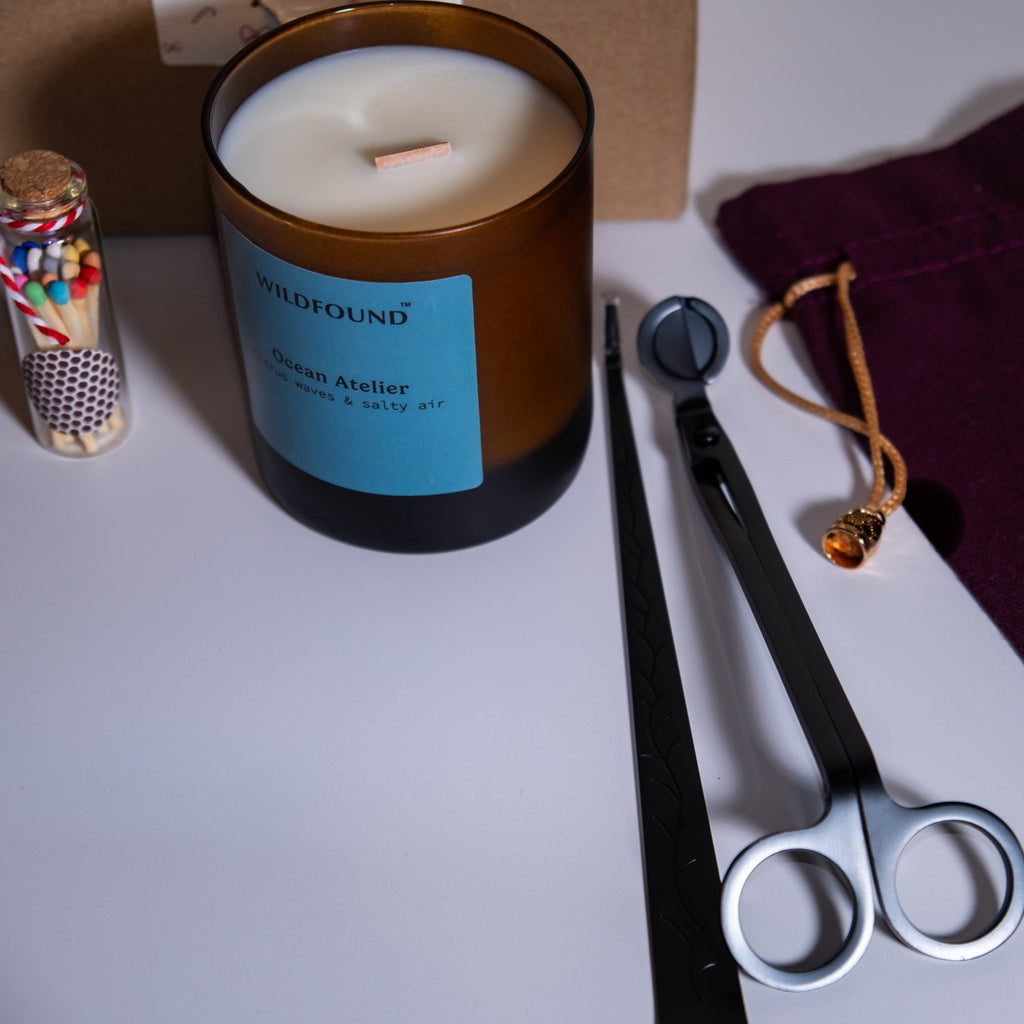 Ocean Atelier Soy & Coconut Wax Set (Candle, Tools & Melts) - Wildfound Gift Set - Ocean Atelier Soy & Coconut Wax Set (Candle, Tools & Melts)
