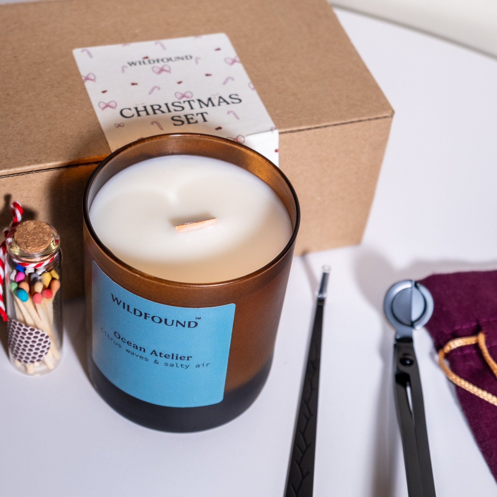 Ocean Atelier Soy & Coconut Wax Set (Candle, Tools & Melts) - Wildfound Gift Set - Ocean Atelier Soy & Coconut Wax Set (Candle, Tools & Melts)